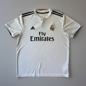 Real Madrid Jersey XL WhiteAdidas Sportswear Ronaldo Soccer Fifa World Cup